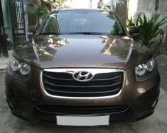 Hyundai Santa Fe CRDI 2012 - Cần bán Hyundai Santafe 2012 tự động, máy dầu, nâu vàng cực đẹp giá 698 triệu tại Tp.HCM