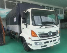 Hino 500 Series 2017 - Bán xe tải mui bạt Hino 6 tấn thùng dài 5,6m đời 2017, màu trắng giá mềm giá 935 triệu tại Đà Nẵng