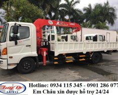 Hino FC 9JLTA 2018 - Thông số xe tải Hino FC 4.6 tấn + xe gắn cẩu + giá cạnh tranh+ hỗ trợ trả góp+ lãi suất hấp dẫn giá 1 tỷ 450 tr tại Tp.HCM