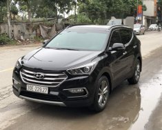 Hyundai Santa Fe Crdi 2017 - Bán xe Hyundai Santa Fe Crdi sản xuất năm 2017, màu đen giá 1 tỷ 80 tr tại Hà Nội