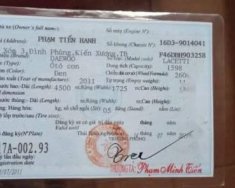 Chevrolet Lacetti   2011 - Bán Chevrolet Lacetti năm sản xuất 2011, màu đen, nhập khẩu giá 223 triệu tại Thái Bình