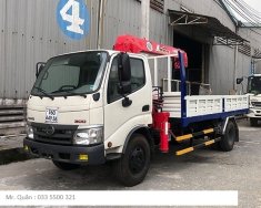 Bán xe tải Hino 3.4 tấn gắn cẩu Unic V250, hỗ trợ trả góp giá 690 triệu tại Tp.HCM
