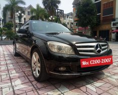 Mercedes-Benz C class C200 2007 - Bán xe Merc C200 SX 2007 màu đen - nội thất đen giá 385 triệu tại Hà Nội