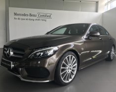 Mercedes-Benz C class C300 2017 - Bán Mercedes-Benz C300 2017 AMG chính hãng, màu nâu/nội thất đen. Xe lướt 17.000 km giá 1 tỷ 599 tr tại Tp.HCM