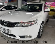 Kia Cerato   AT  2010 - Bán ô tô Kia Cerato AT sản xuất năm 2010, màu trắng, xe nhập, 335tr giá 335 triệu tại Hưng Yên