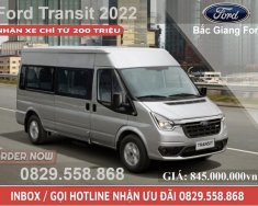 Ford Transit 2022 - Lấy xe chỉ từ 200tr, quà tặng full theo xe, đủ màu, giao ngay giá 845 triệu tại Bắc Giang