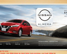 Nissan Almera 2023 - Xe xăng, Sedan, 5 chỗ, tiết kiệm xăng, turbo giá 539 triệu tại Tp.HCM