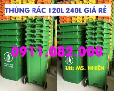 BMW Đời khác 2018 -  Xả hàng tồn kho thùng rác mới 100% giá rẻ- thùng rác 120l, 240l nắp kín 2 bánh xe- lh 0911082000 giá 1 tỷ tại Vĩnh Long