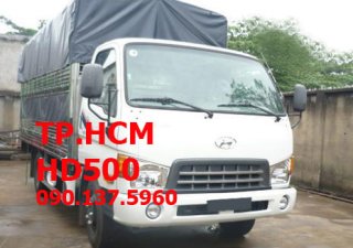 Thaco HYUNDAI HD500 2016 - TP. HCM Thaco Hyundai HD500, màu trắng, giá cạnh tranh, thùng mui bạt tôn đen