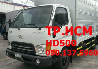 Thaco HYUNDAI HD650 2016 - TP. HCM Hyundai HD650, màu trắng, nhập khẩu, 589tr thùng mui bạt, tôn đen