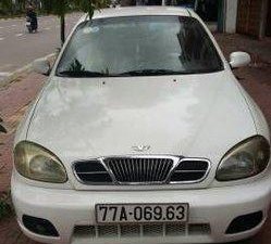 Daewoo Lanos MT 2008 - Nhượng lại ô tô Daewoo Lanos MT đời 2008, màu trắng số sàn