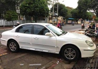 Hyundai Sonata MT 2003 - Chính chủ bán Hyundai Sonata MT năm 2003, màu trắng