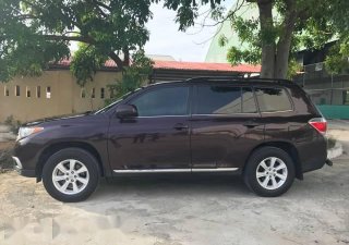 Toyota Highlander   2011 - Bán xe Toyota Highlander đời 2011, màu đỏ mận, nội thất da màu kem sang trọng