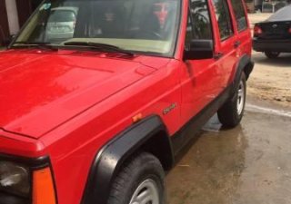 Jeep Cherokee   1997 - Bán Jeep Cherokee đời 1997, màu đỏ, nhập khẩu nguyên chiếc