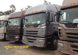 Xe tải 10000kg 2016 - Bán xe đầu kéo JAC 380HP, tải trọng 39T