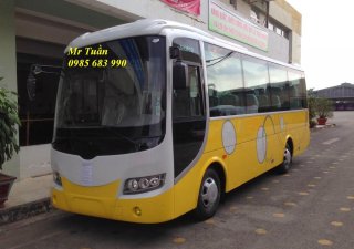 Samco Felix 75L 2016 - Bán Samco Isuzu 29 và 34 chỗ đời 2016, màu vàng, xe giao ngay