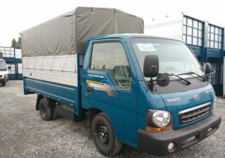 Kia K200 2017 - Bán ô tô Kia K200 thùng mui bạt 2018, màu xanh lam, giá cạnh tranh