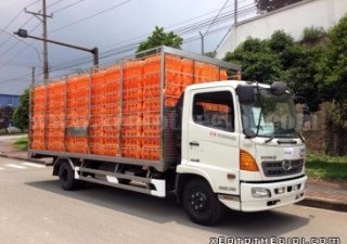 Hino FC FC9JLSW 2016 - Bán xe chở gà, chở vịt 5 tấn thùng dài 6m7 của Hino - FC9JLSW
