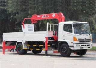 Hino 500 Series 2017 - Bán xe cẩu tự hành 5 tấn Unic, xe tải cẩu 5 tấn