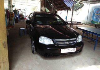 Daewoo Lanos 2008 - Cần bán xe Daewoo Lanos sản xuất 2008, màu đen, giá 185tr