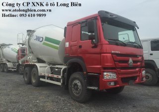 Xe tải 10000kg 2018 - Bán xe trộn bê tông Howo 5-6m3, 9-10m3, 12-16m3 2018