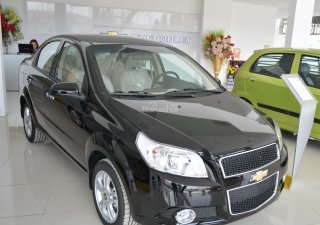 Chevrolet Aveo 1.5LT 2016 - Bán Chevrolet Aveo 1.5LT màu đen, xe mới hỗ trợ ngân hàng 80%