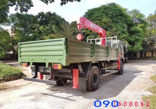 Xe tải 1000kg 2018 - Bán xe tải Dongfeng Trường Giang 8.7 tấn, 2 cầu, gắn cẩu Unic 5 tấn, hỗ trợ mua trả góp