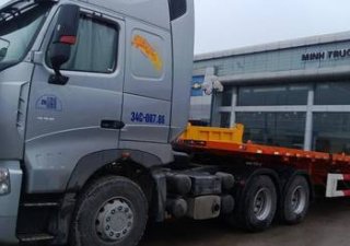 Asia Xe tải 2015 - Xe tải hải dương bán xe ô tô Hoa mai, chiến thắng, Forcia, Hoàng huy, Howo 371, Đầu kéo A7 máy 375