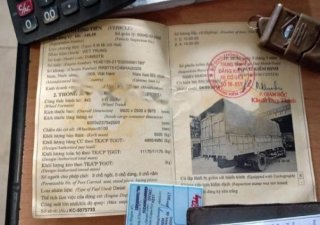 Xe tải 5 tấn - dưới 10 tấn   2009 - Bán xe tải Việt Trung 6.5T 2009, màu xám 