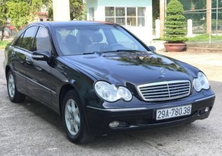 Mercedes-Benz C class C200 1.8 AT Elegance 2003 - Bán Mercedes C200 1.8 AT Elegance 2003, màu đen