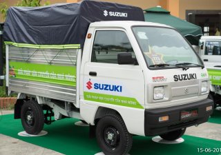 Xe tải 500kg - dưới 1 tấn 2018 - Bán xe tải Suzuki Truck 550kg, thùng bạt 2018, màu trắng, giá chỉ 273 triệu - Hotline: 0963 410 959