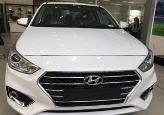 Hyundai Acent 1.4 AT   2018 - Bán Hyundai 1.4 AT đặc biệt, màu trắng giao ngay chỉ 120 triệu