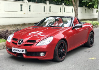 Mercedes-Benz SLK class 2009 - Cần bán xe Mercedes-Benz SLK 350 class sản xuất 2008 màu đỏ, giá chỉ 790 triệu