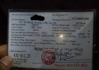 Thaco AUMAN   2011 - Cần bán 2 xe Thaco Auman đời 2011, xe đẹp
