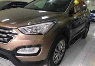 Hyundai Santa Fe   2.4L 4WD  2015 - Cần bán Hyundai Santa Fe 2.4L 4WD năm 2015, màu nâu