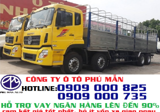 Xe tải Trên 10 tấn 2018 - Giá xe tải Dongfeng 4 chân, xe tải thùng Dongfeng Hoàng Huy YC310