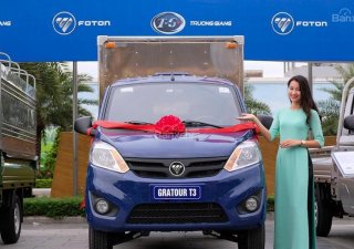 Xe tải 1 tấn - dưới 1,5 tấn SX12 2018 - Bán xe tải Foton Gratour tải trọng 995 kg. Tặng thuế trước bạ, 1000 lít xăng