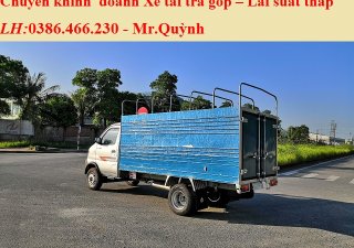 Xe tải 1,5 tấn - dưới 2,5 tấn 2018 - Bán xe tải Dongben 1.9 tấn thùng lửng, thùng bạt và thùng kín