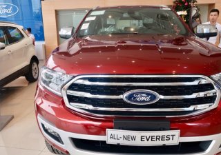 Ford Everest 2018 - Bán Ford Everest năm sản xuất 2018, màu đỏ, nhập khẩu, tại Hải Phòng