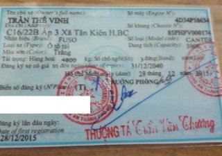 Genesis 2016 - Cần bán Fuso Canter đời 2016, màu trắng, 460 triệu, thùng lửng dài 5.6m