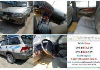Ssangyong Musso 2004 - Bán ô tô Ssangyong Musso sản xuất 2004, màu bạc, xe nhập, 115tr