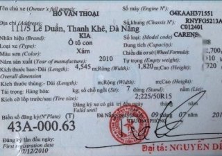 Kia Carens   2010 - Cần bán xe Kia Carens năm 2010, nhập khẩu, biển số đẹp