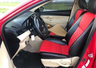 Toyota Vios 1.5E 2014 - Cần bán xe Vios 1.5E sx 2014, ĐK 2017 số sàn màu đỏ