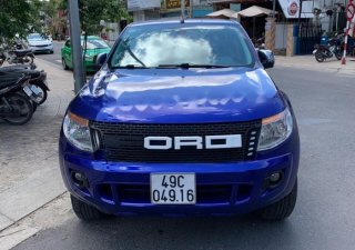 Ford Ranger XLT 2013 - Bán Ford Ranger XLT đời 2013, màu xanh lam, ghế da