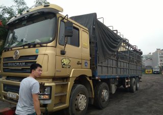 Xe tải Trên 10 tấn 2015 - Bán xe tải SHACMAN 4 chân, 18 tấn đời 2015, màu vàng, nhập khẩu TQ