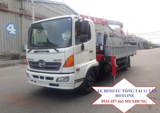 Hino FC   FC9JLTC    2019 - Bán Hino FC9JLTC 5 tấn 25 gắn cẩu Unic 3 tấn 4 đốt, sản xuất năm 2019, 1 tỷ