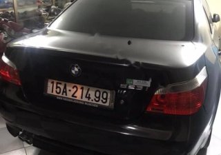BMW 5 Series 523i 2005 - Bán lại xe BMW 523i đời 2005, màu đen, xe nhập