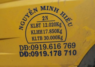 Xe tải Trên 10 tấn 2015 - Ngân hàng thanh lý Bán ô tô Dongfeng (DFM) 17,850T sản xuất 2015, màu vàng, xe đấu giá nên giá tốt 650 triệu đồng