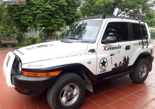 Ssangyong Korando TX-5 4x4 MT 2000 - Cần bán gấp Ssangyong Korando TX-5 4x4 MT sản xuất 2000, màu trắng 