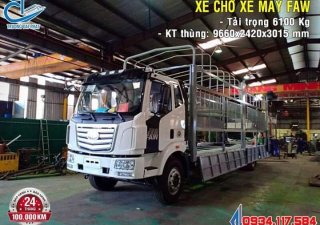 Howo La Dalat 2019 - Xe tải Faw chở xe máy xe ô tô thùng dài 9.7m đời 2019